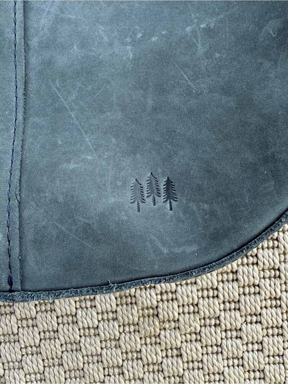 Portland Leather Storm color Nora shoulder bag - Picture 2 of 6